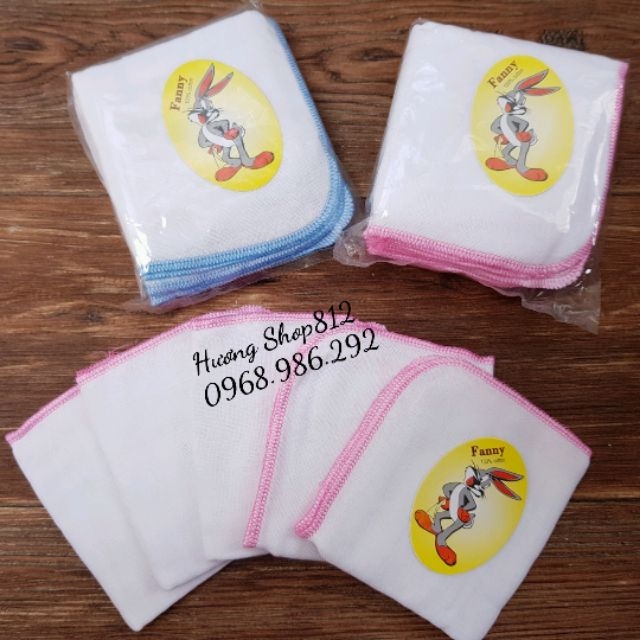 10 Khăn sữa thỏ cao cấp cho bé 2 lớp - 4 lớp