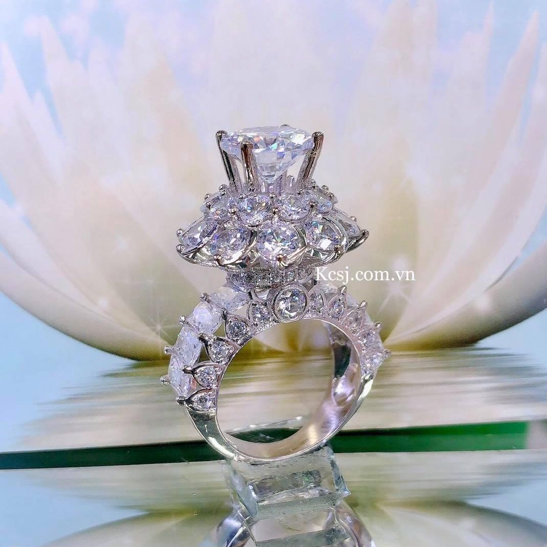 [ẢNH THẬT] Nhẫn Nữ Hoa 3 Tầng Bạch Kim Đủ Size - Ngoài Đẹp Hơn Hình - Đeo Được Thời Gian Lâu - QJ - HN771280 -  Dùng Làm Quà Cực Ý Nghĩa, Đeo Trang Sức Làm Đẹp Thay Đổi Xinh Xắn