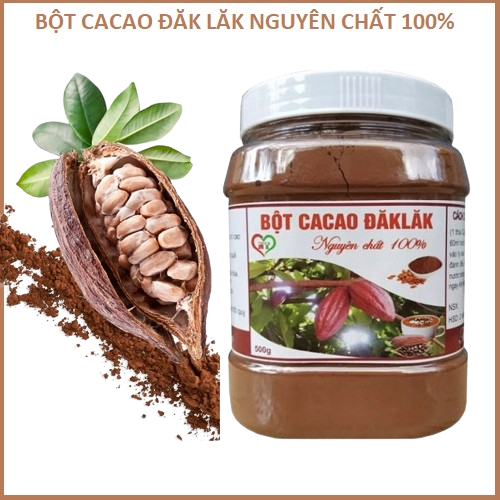 1kg Bột Ca cao Dăk Lăk Nguyên Chất 100%