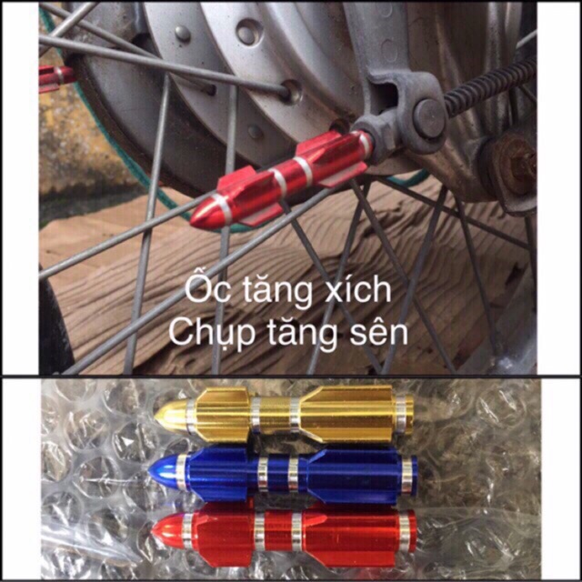 Ốc tên l.ửa trang trí xe( 1 đôi)