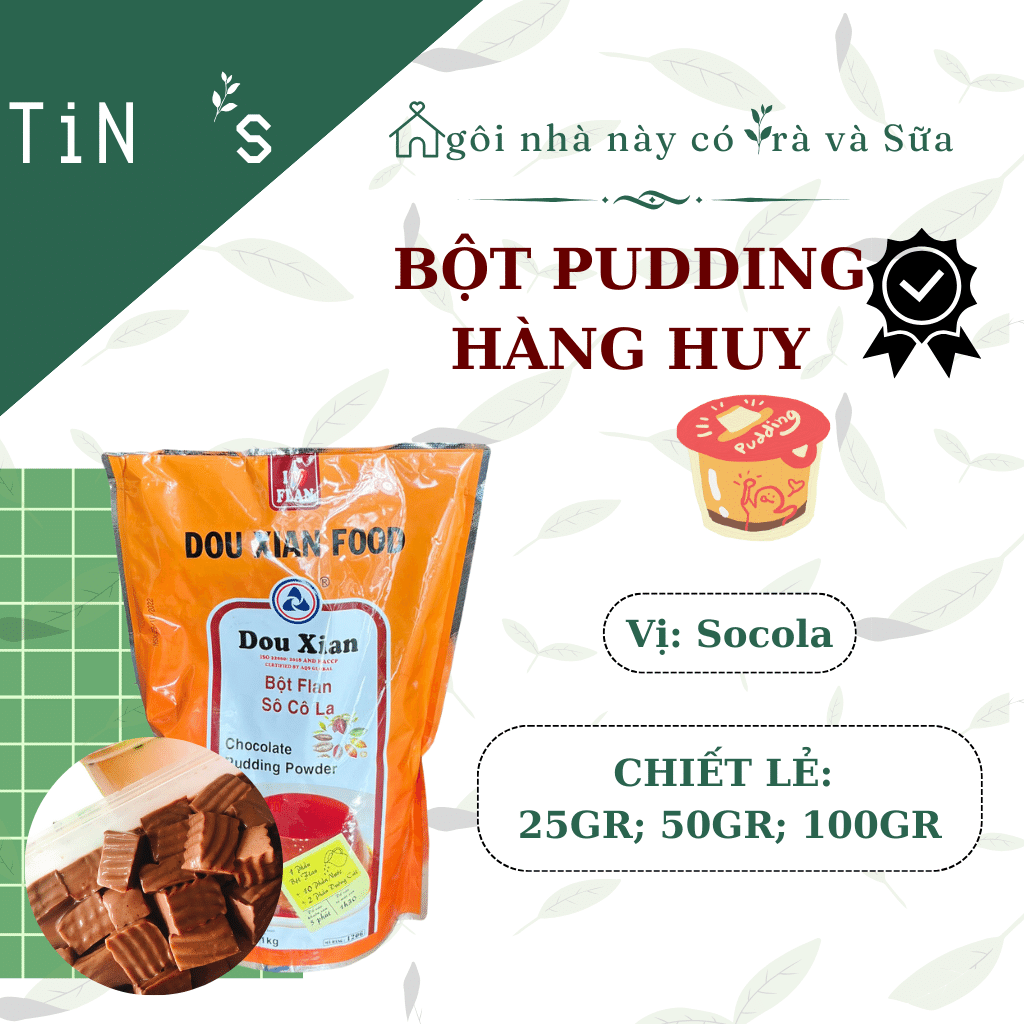 Bột Pudding Douxian Trứng Socola Chiết Lẻ