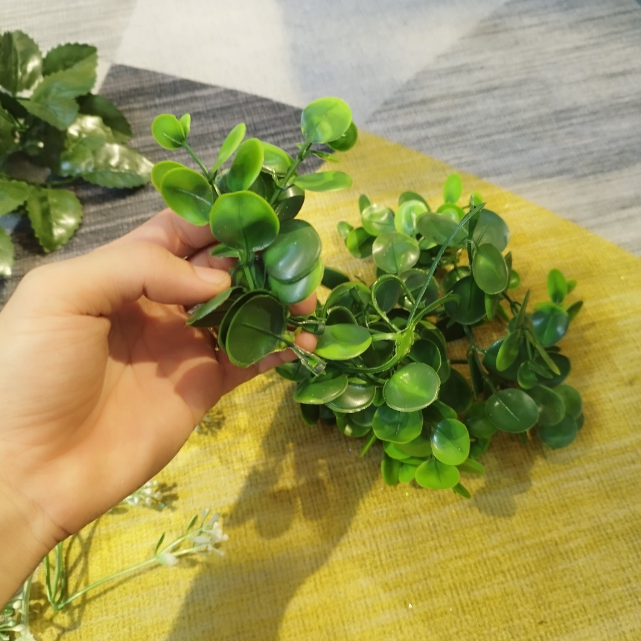 Rose leaves, Apple leaf, lil' one decorative bouquet