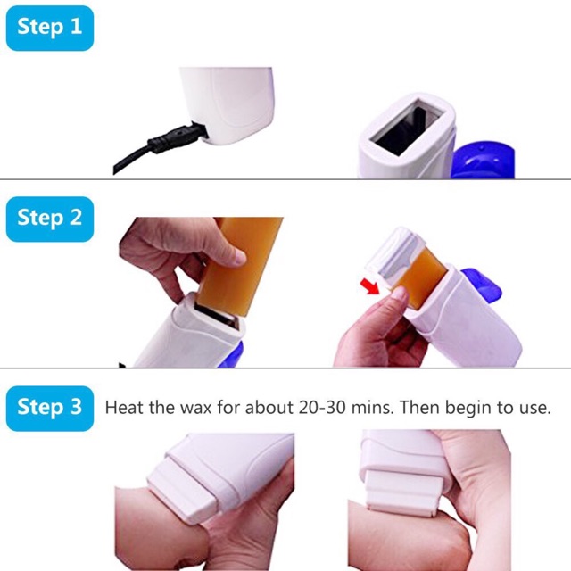Combo Máy wax lông nóng Depilatory Heater(có cây sáp đi kèm + tặng 100 giấy wax )