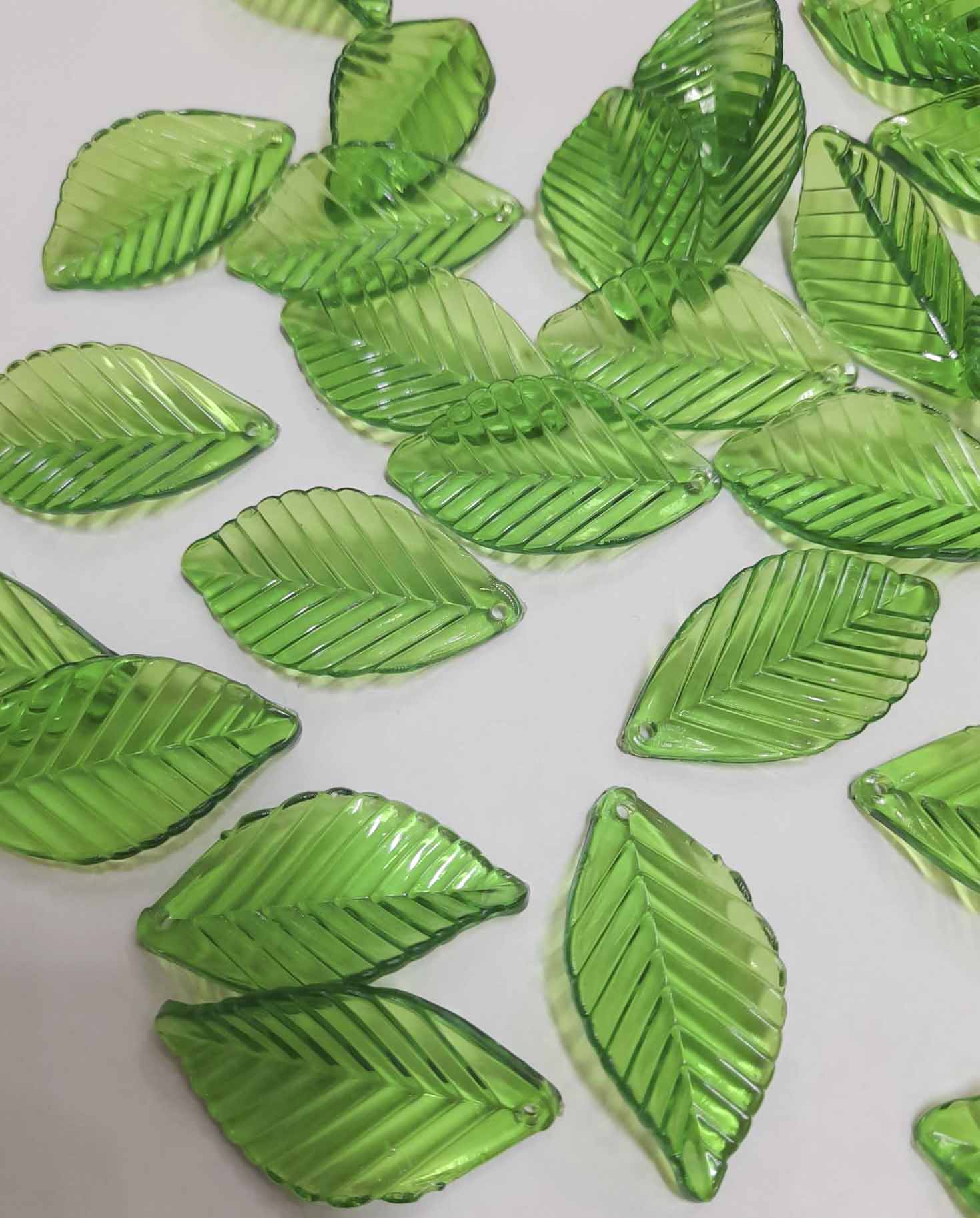 6 Lá nhựa trong ancrylic làm hoa giả phụ kiện handmade trang trí thủ công [GÓI 6 LÁ]