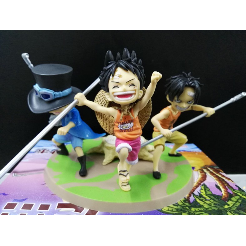 Mô hình Bộ 3 Ace Sabo Luff