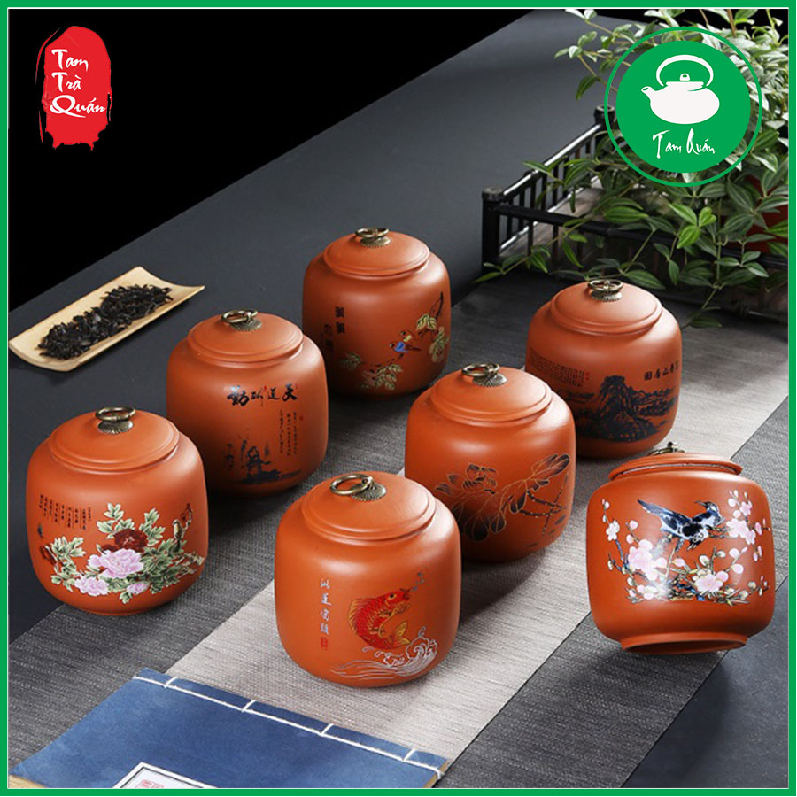 Hũ, Bình đựng trà bằng gốm tử sa ( gốm đỏ)