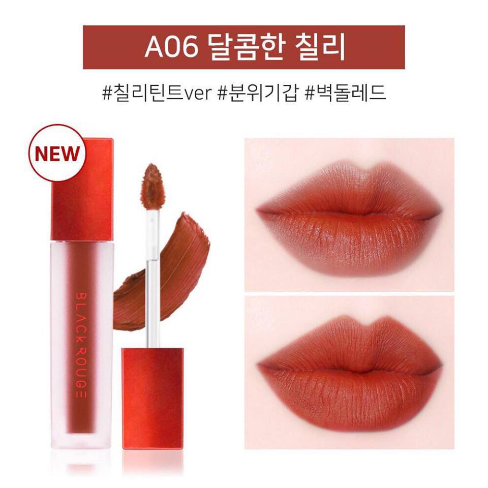 BLACKROUGE CHÍNH HÃNG #VER 1 [ A01 - A07]  Son Môi Kem Lì Black Rouge Air Fit Velvet Tint [41238]