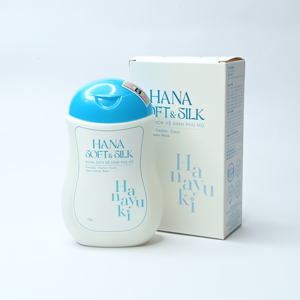 Mẫu Mới Dung dịch vệ sinh Hanayuki Xanh và Hồng 150ml