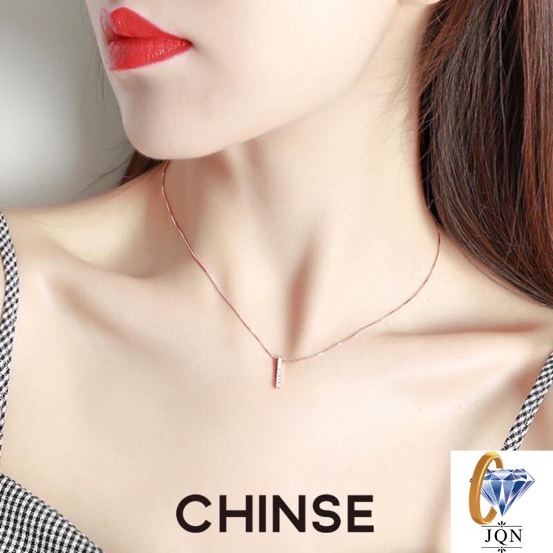 Dây chuyền nữ bạc s925 dạng thanh mảnh mẫu i sliver hot trend- JQN gian hàng chính hãng cam kết Bạc chuẩn Chất lượng không lo đen xỉn