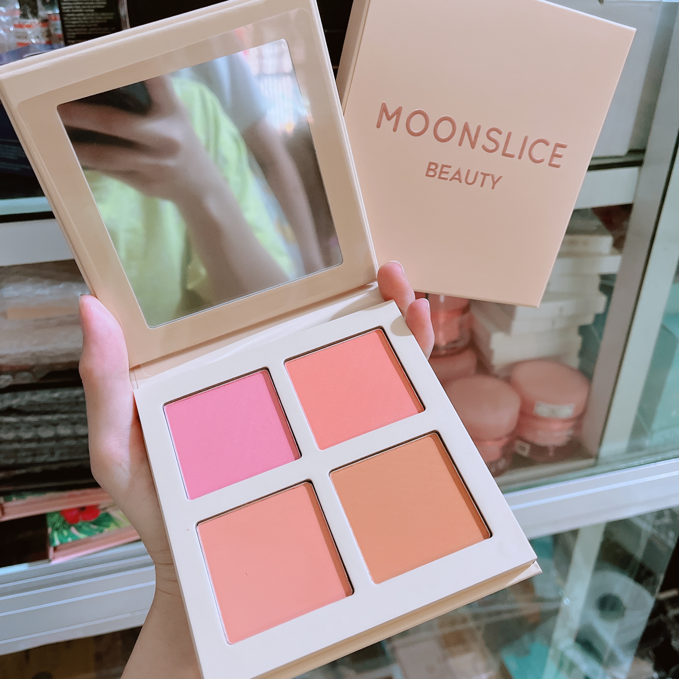 Bảng Má Moon Slice Beauty 4 ô Blushing Moon 21.9g [Chính Hãng]