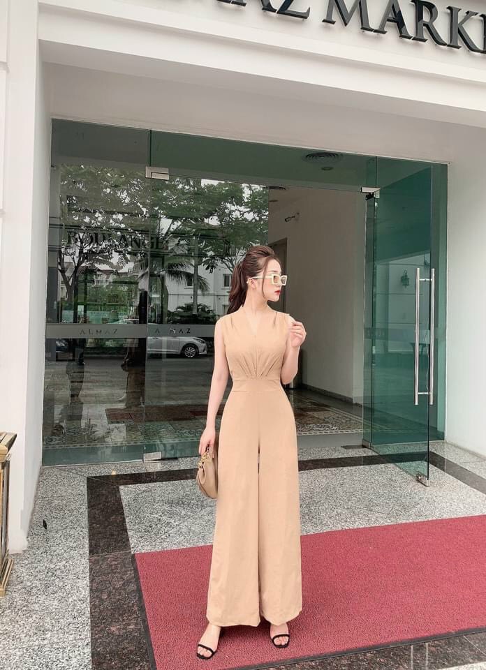 jumpsuit sát nách cổ V-HC