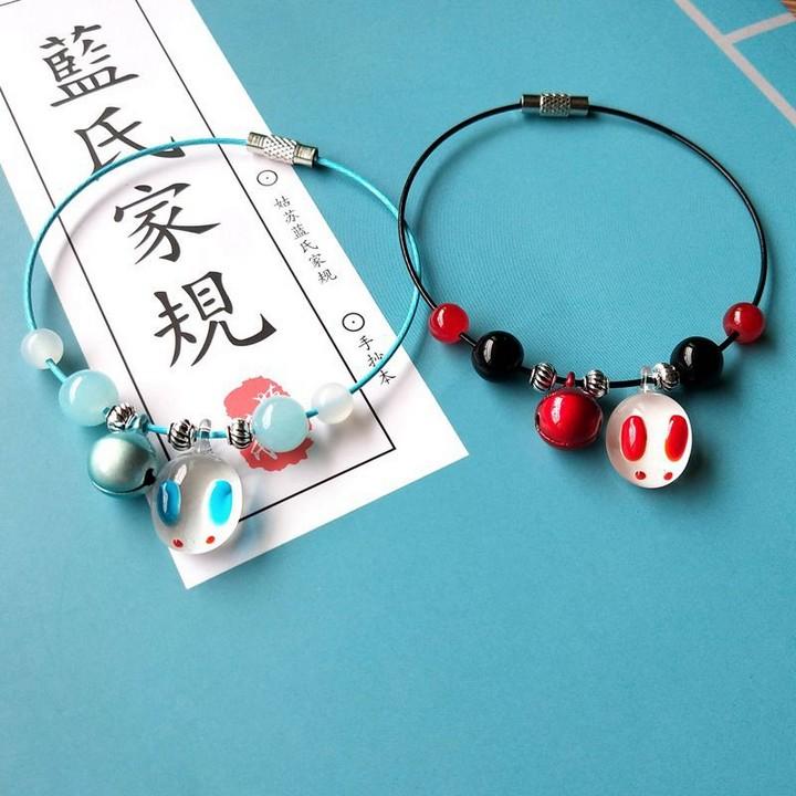 [Lấy mã giảm thêm 30%]Vòng tay thỏ ngọc Ma đạo tổ sư Lam Vong Cơ Ngụy Vô Tiện phim trần tình lệnh thời trang dễ thương phong cách cổ trang cổ điển Tiêu Chiến Vương Nhất Bác