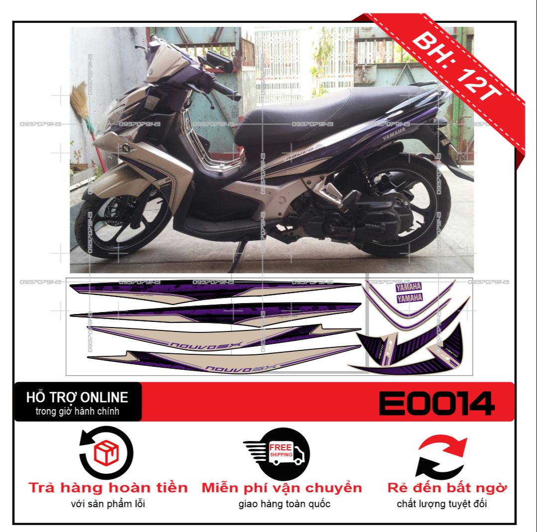 TEM XE NOUVO SX (TEM RỜI NOUVO) SX MẪU ZIN