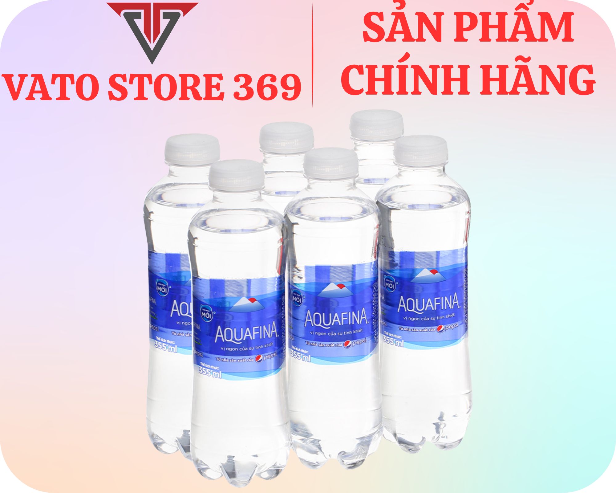 Nước uống đóng chai AQUAFINA chai 355ml