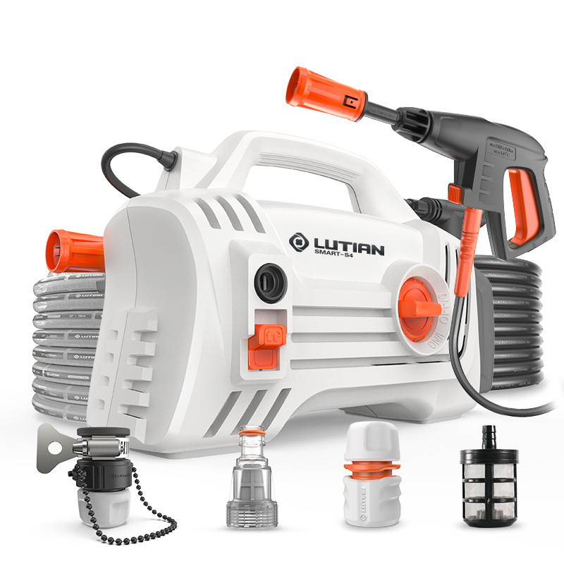 Máy Rửa Xe Gia Đình Lutian T220-1400 - Hàng Chính Hãng, May Rua Xe Công Suất Mạnh, May Rua Xe Mi Ni, Máy Rửa Xe Áp Lực Cao, Máy Xịt Rữa Xe Dễ Dàng Sử Dụng, Ống Bơm Nước Dài, Rửa Xe Chất Lượng, Bảo Hành Uy Tín, Giá Tốt
