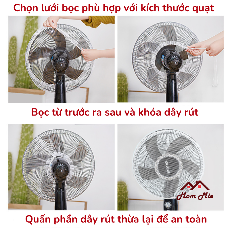 [HCM]Lưới bọc quạt an toàn cho bé - J130, M111
