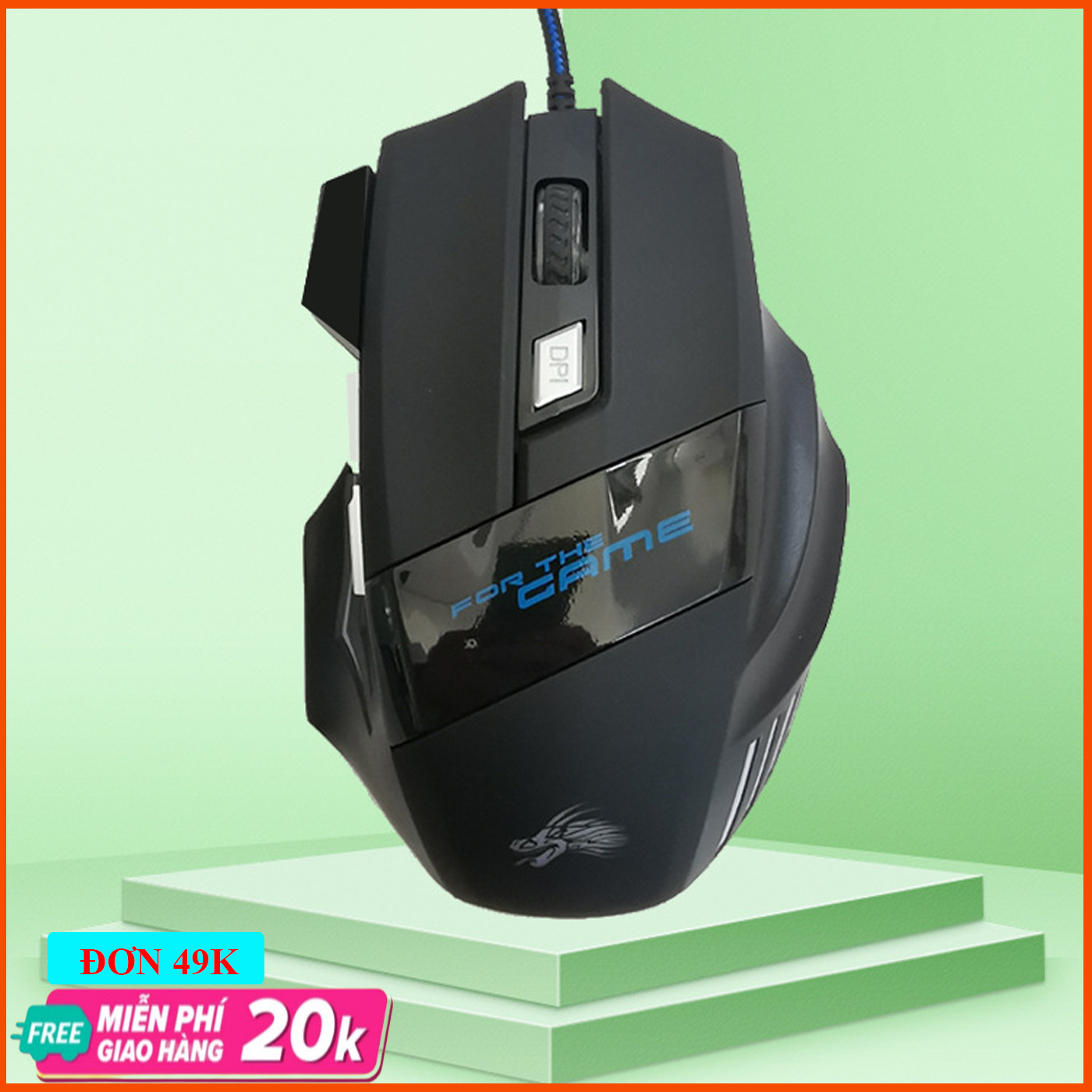 Chuột Gaming Wavecom VM01 Black Siêu Bền