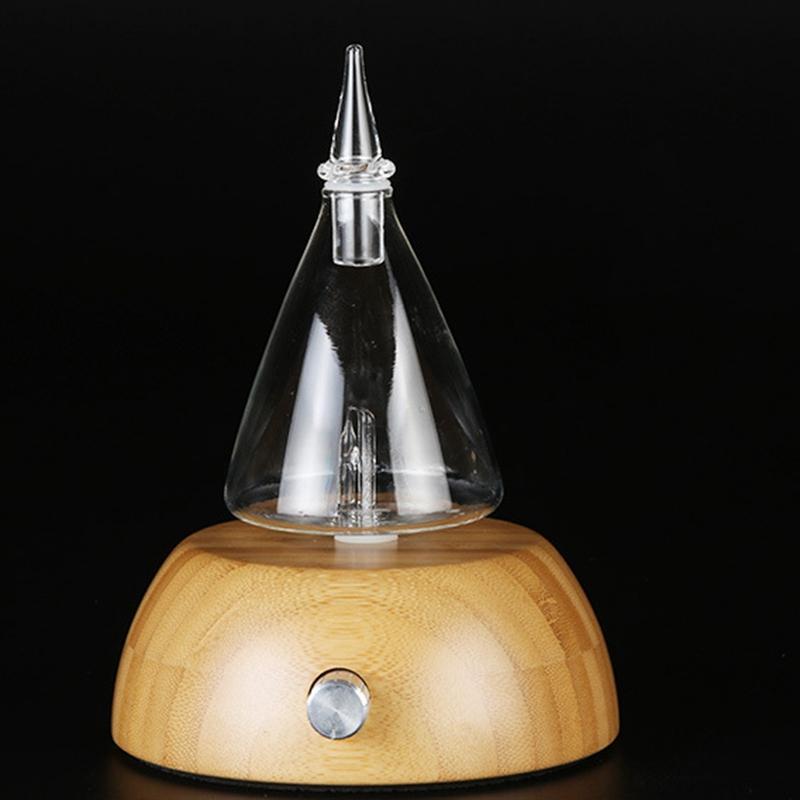 Glass Reservoir Nebulizing Pure Essential Oil Aromatherapy Diffuser,Auto Shut Off/ Led Light Aroma Humidifier for Home Office Eu Plug Singapore