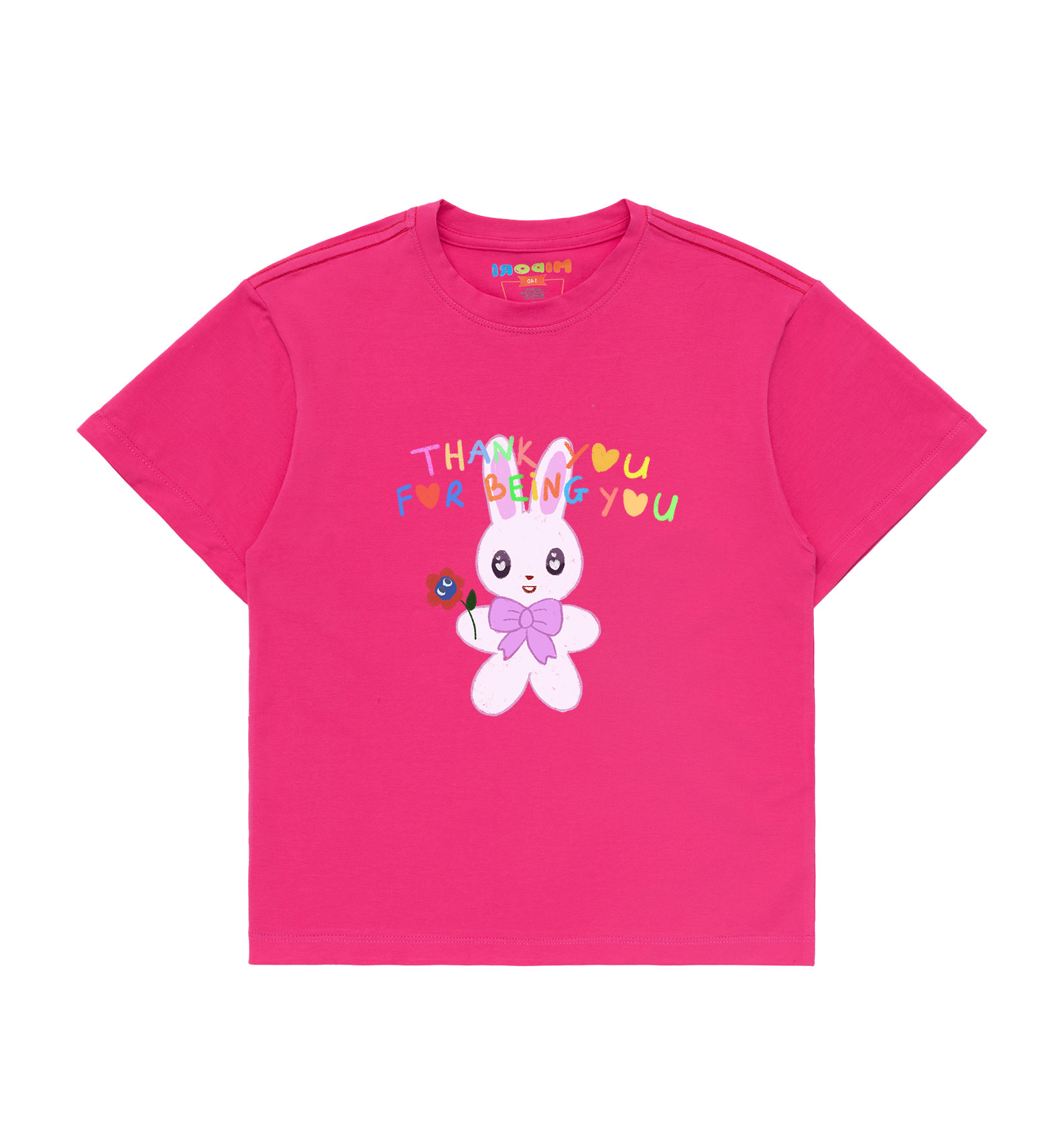 Quần áo thun cotton RABBIT CUTE ngắn tay cho bé trai, bé gái mặc nhà mùa hè size đại trẻ em 2, 3, 5, 6, 8, 10 tuổi Mi Midori