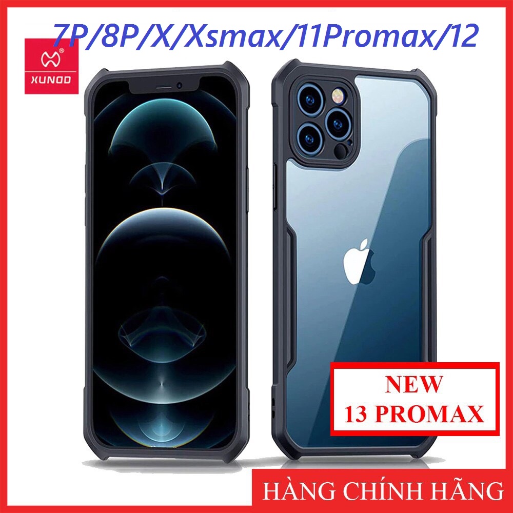 Ốp chống sốc xundo cao cấp iphone 7/8p/x/xsmax/11promax/ 12promax/ 13promax đủ mã.