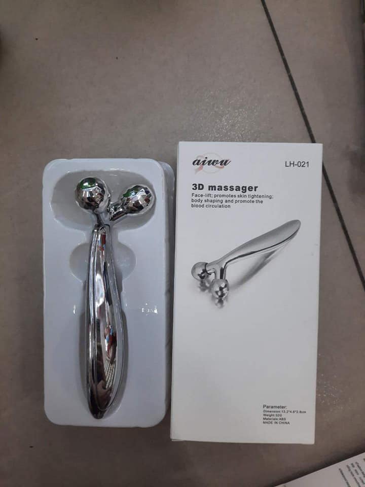 Cây lăn masage mặt bằng inox
