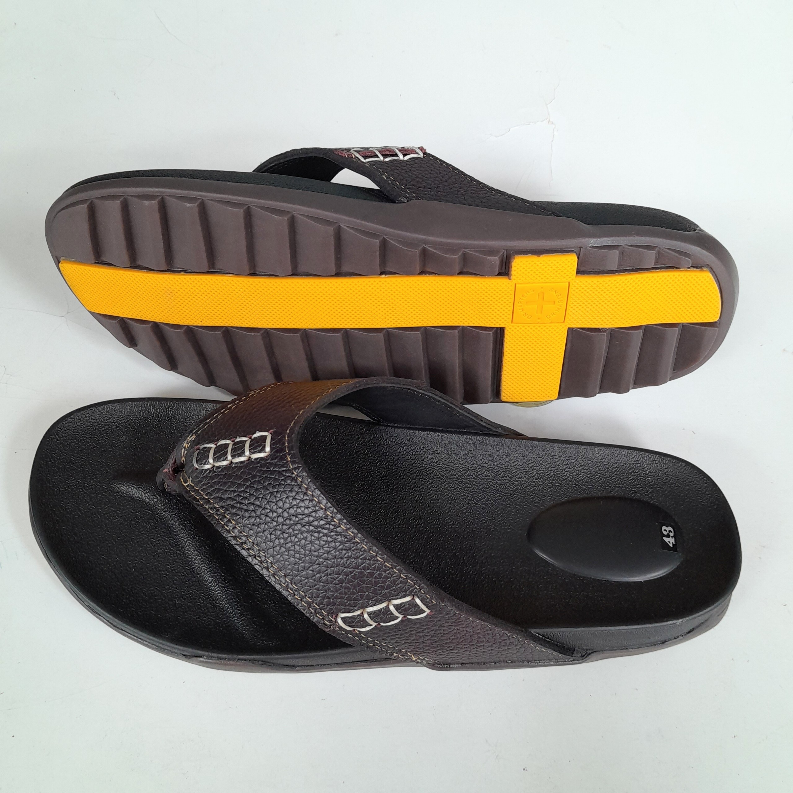 Dép Kẹp Nam Da Bò Đế DocTor Bảo Hành 1 năm HKT Shop DN285