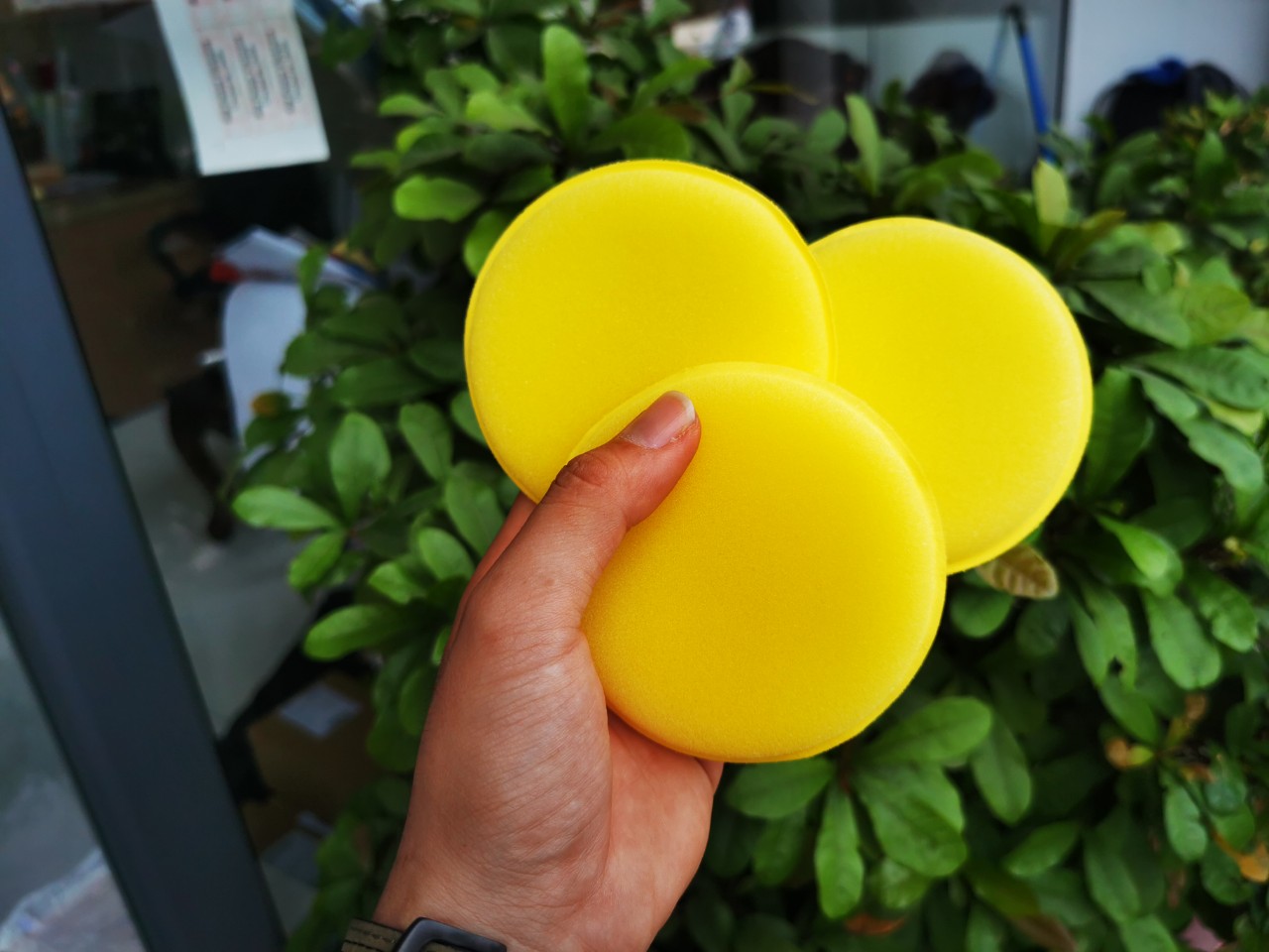[Hcm]Car Care Chemical Applicator Round Foam Waxing Sponge