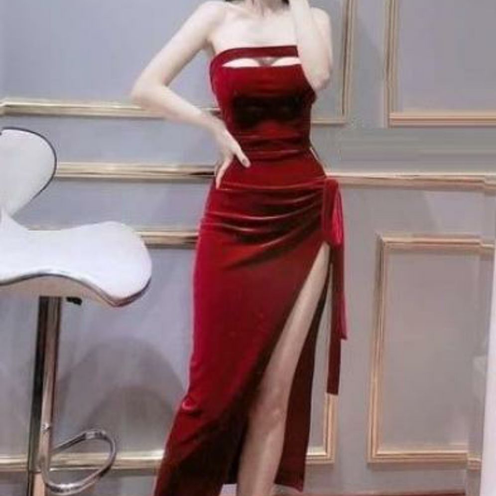 Đầm body cúp ngực thắt nơ sexy