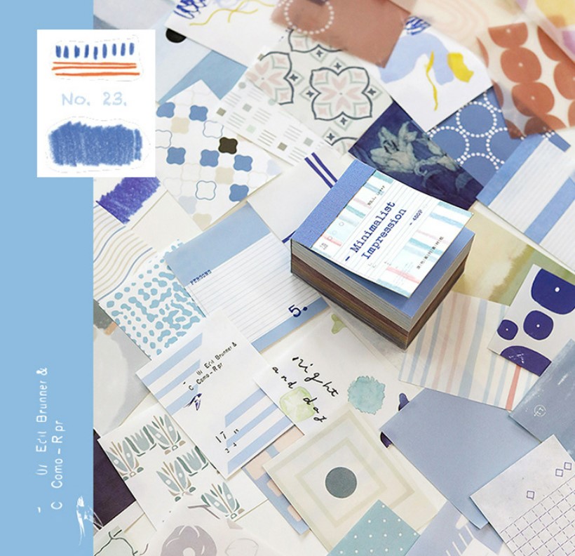 Set 400 tờ giấy nền trang trí Bullet Journal Be Tiny Stationery