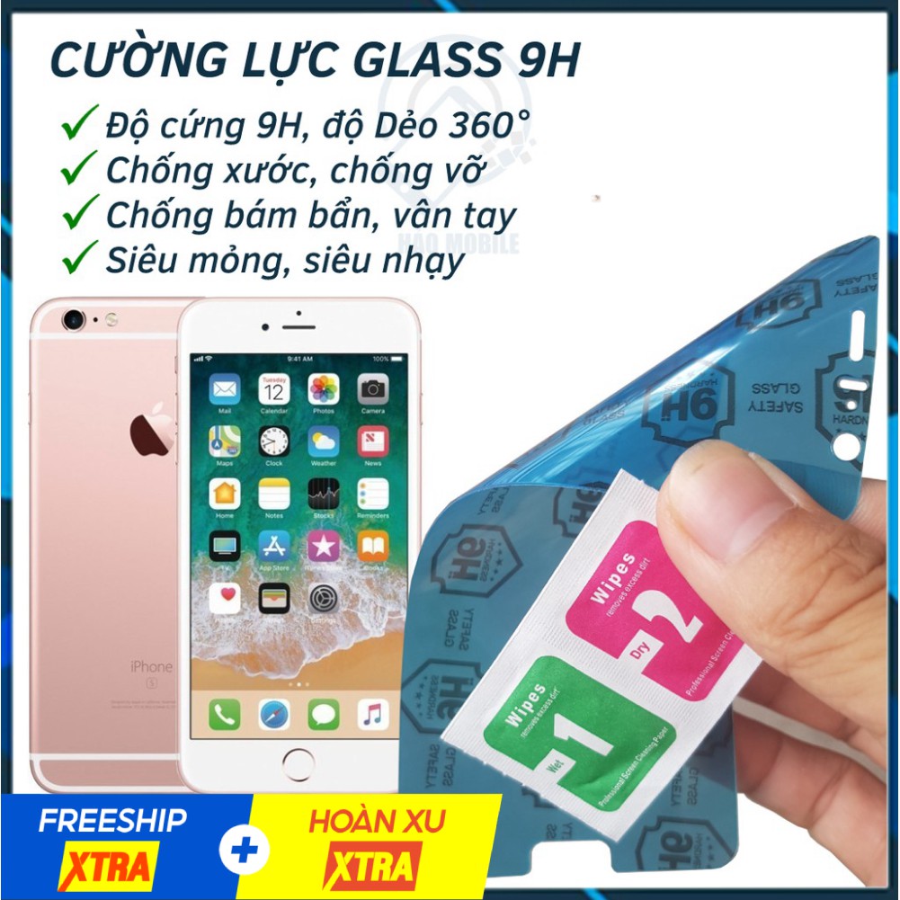 Dán cường lực dẻo nano trước và sau cho iPhone 6 Plus, 6S Plus