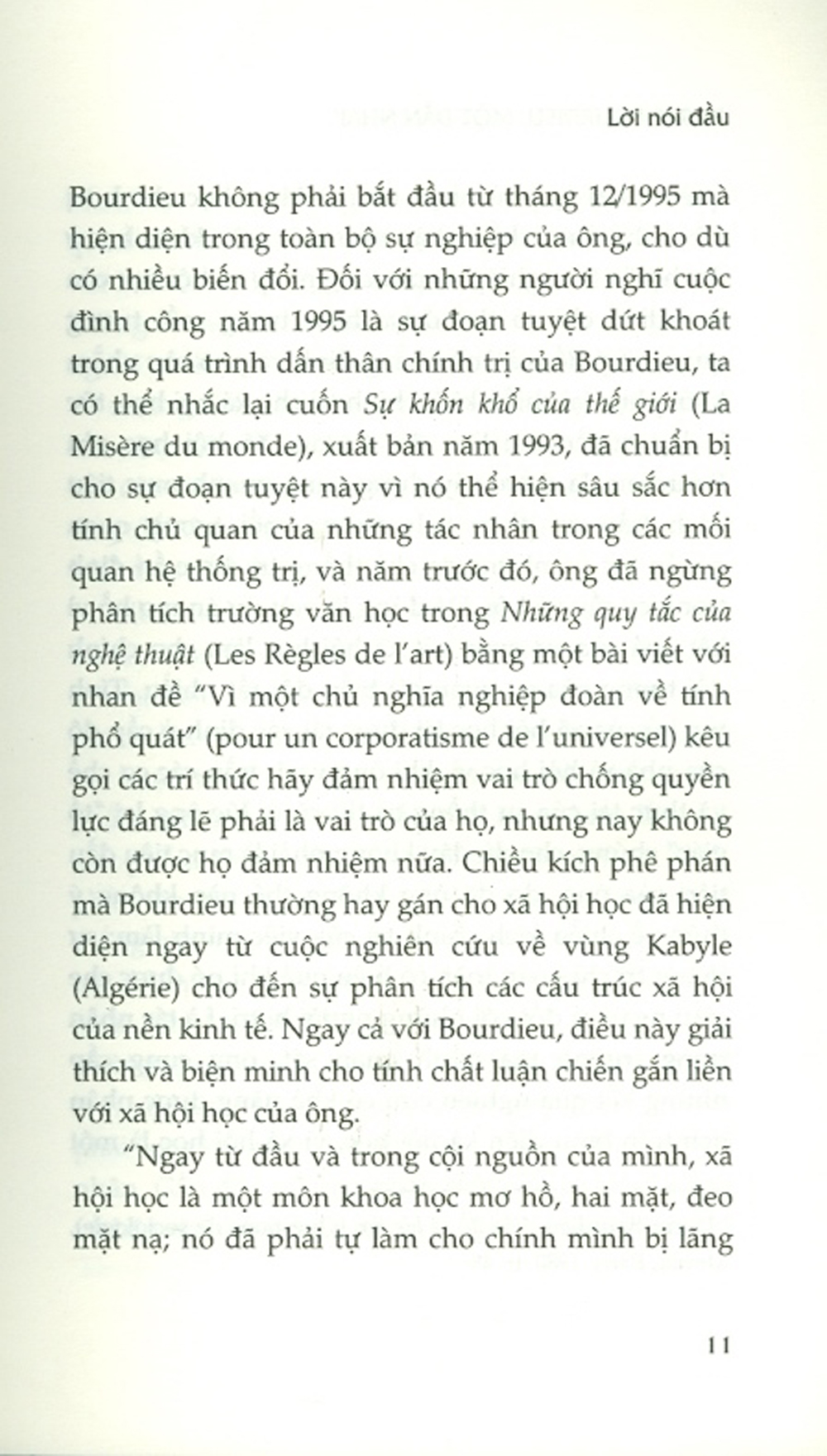 Pierre Bourdieu - Một Dẫn Nhập