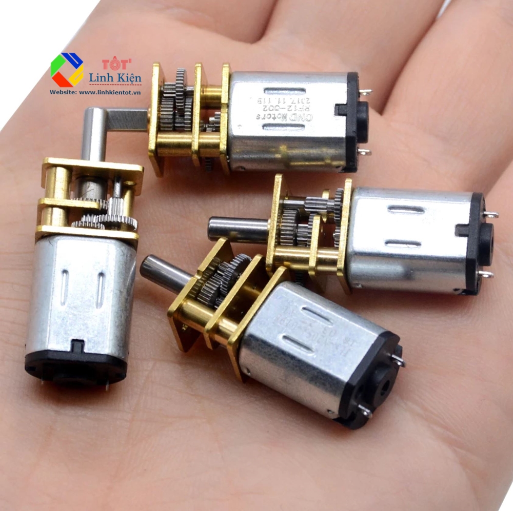 Động cơ DC giảm tốc GA12-20 nhiều cấp tốc độ 3-12v