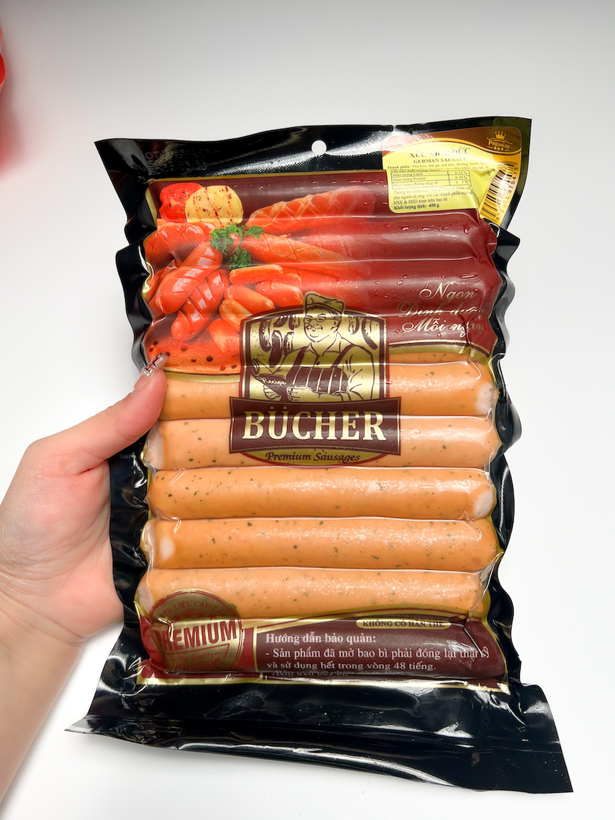Xúc xích đức 450g - xúc xích tươi cp