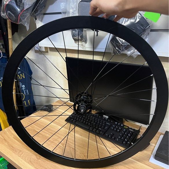 Bộ vành xe đạp Fixed Gear Hub XJ bạc đạn Đen 4cm