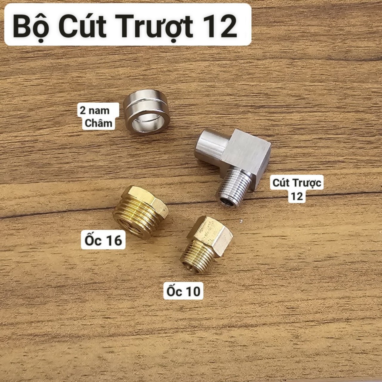 combo co L và ống trượt thủy lực 12mm