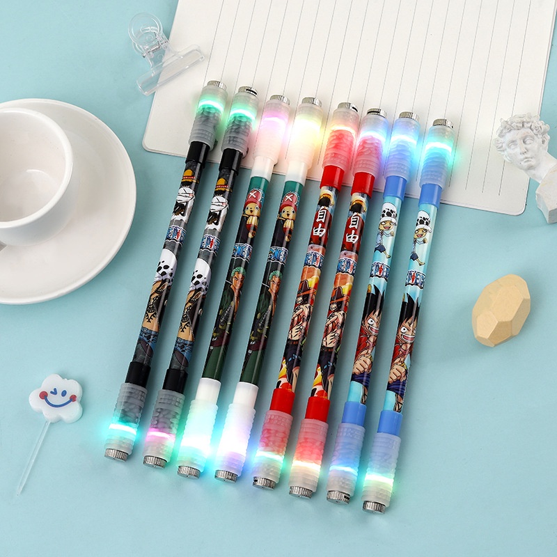 Bút quay nghệ thuật phát sáng Mod có đèn led đổi màu cá tính viết mực xoay đẹp dễ thương Pen Spinning E1316