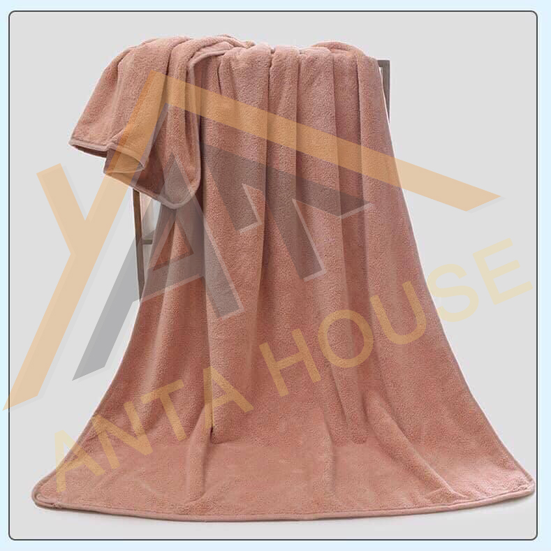 Khăn Tắm Lông Cừu Hàn Quốc Kích Thước 140*70cm ANTAHOUSE - Khăn Tắm Lông Cừu Siêu Thấm Hút Siêu Mềm Mại 140*70cm