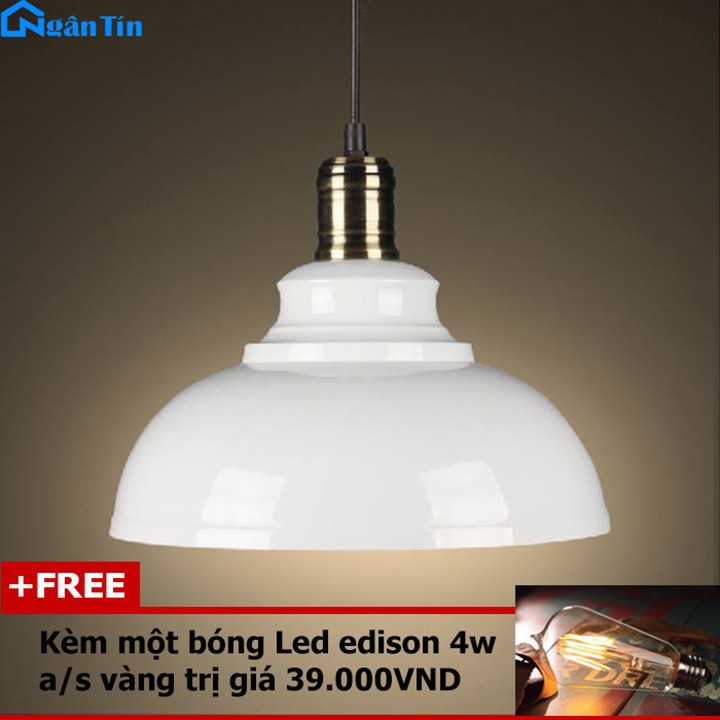 Đèn thả trần trang trí nhà quán cà phê THCN90 (Tặng kèm một bóng Led Edison 4w)
