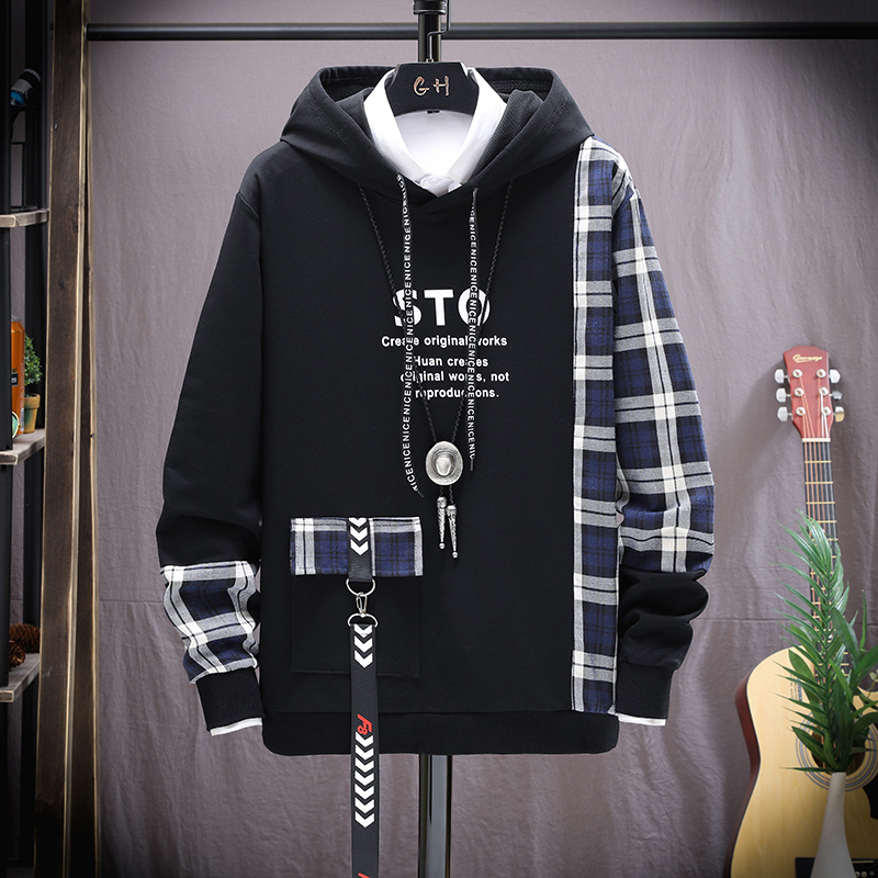 Áo Hoodies Nỉ Nam Thu Đông Phối Chữ STO Nổi Bật Túi Hộp Kèm Móc Dây Chữ Có Mũ Trùm Đầu Thời Trang FORHIMCS2 AO TOP NAM 122