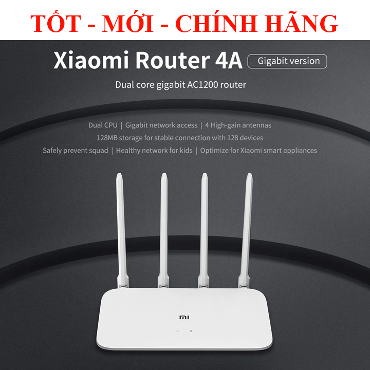 Bộ Phát Wifi Xiaomi 4A AC 1200Mbps - Mi Router 4C 300Mbps