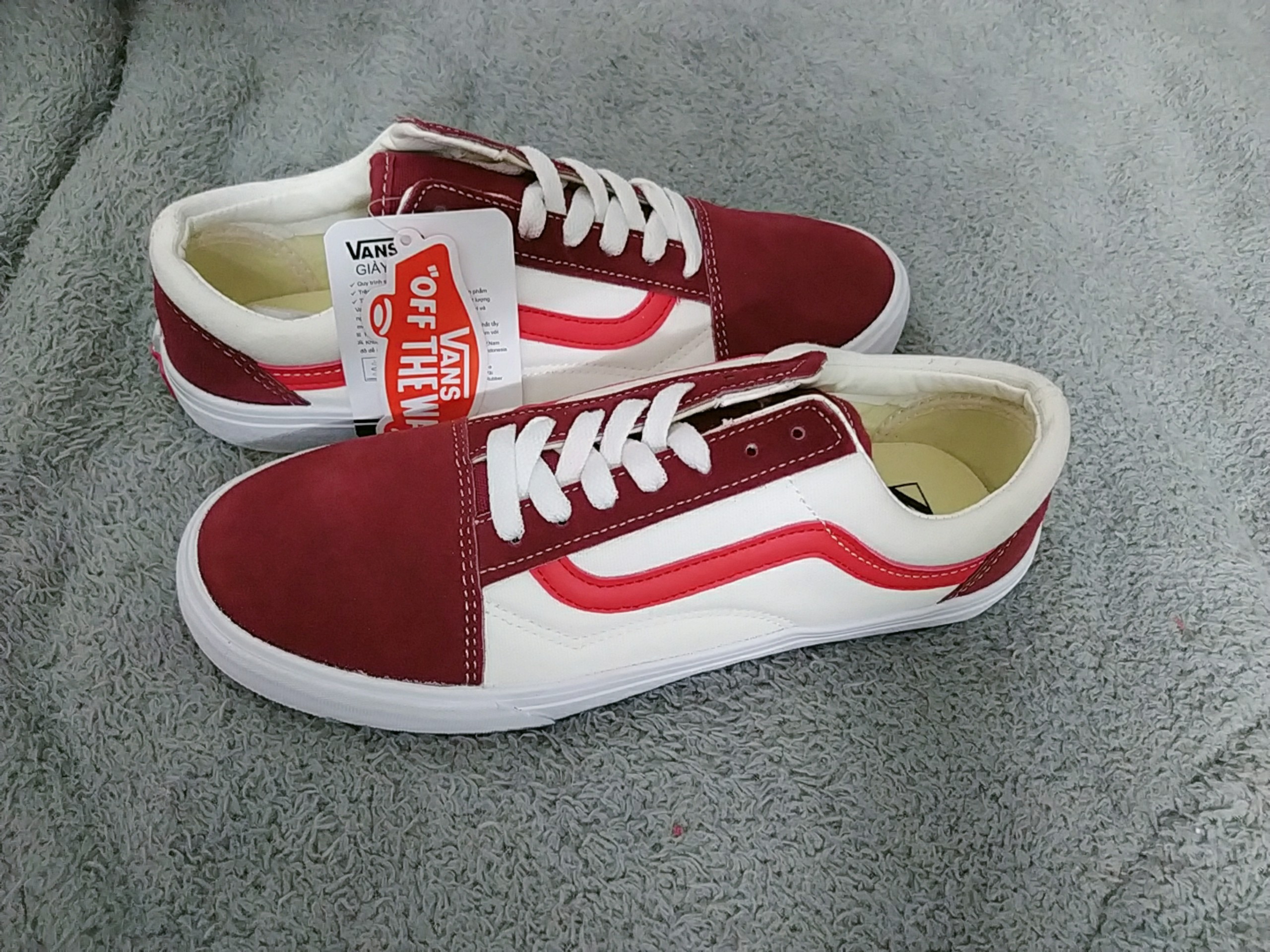 GIÀY VANS STYLE 36 RETRO SPORT TRẮNG ĐỎ [Ảnh Thật - Full Box]