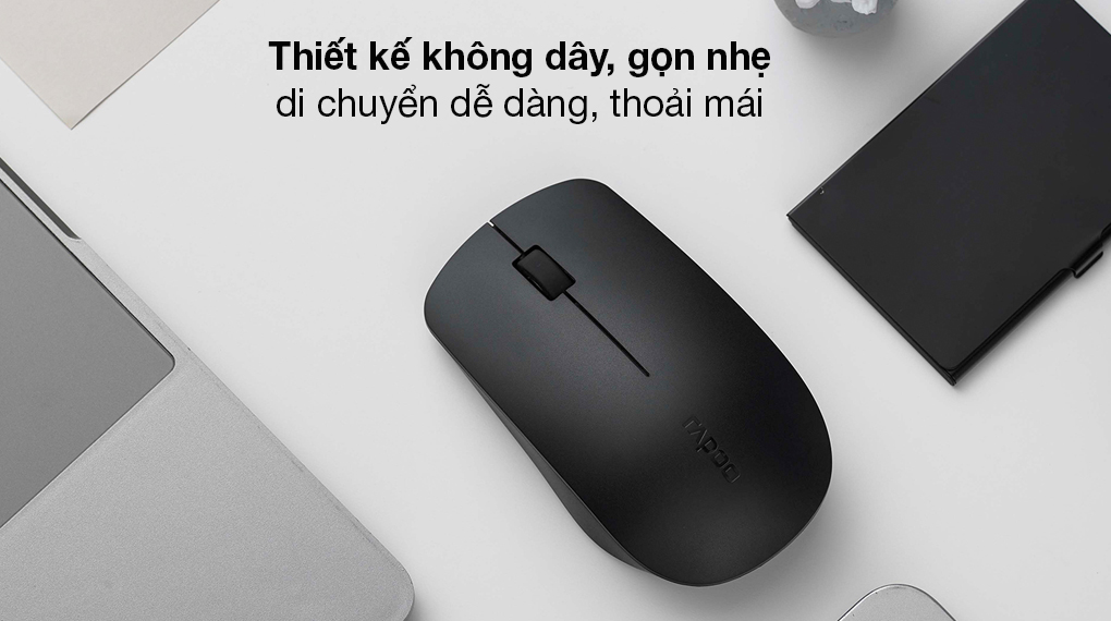 Chuột không dây hiệu Rapoo M20 (Đen) [Chính hãng]