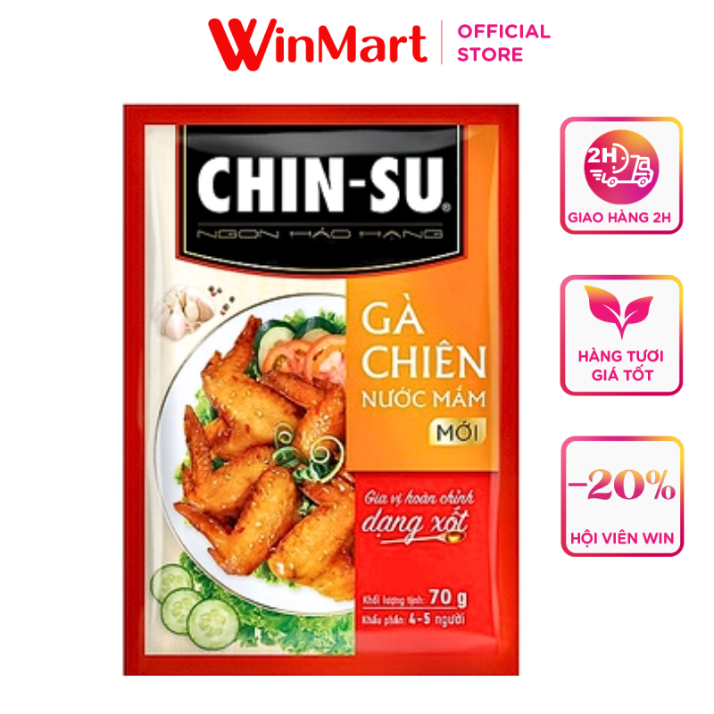 - Xốt gà chiên nước mắm Chinsu gói 70g