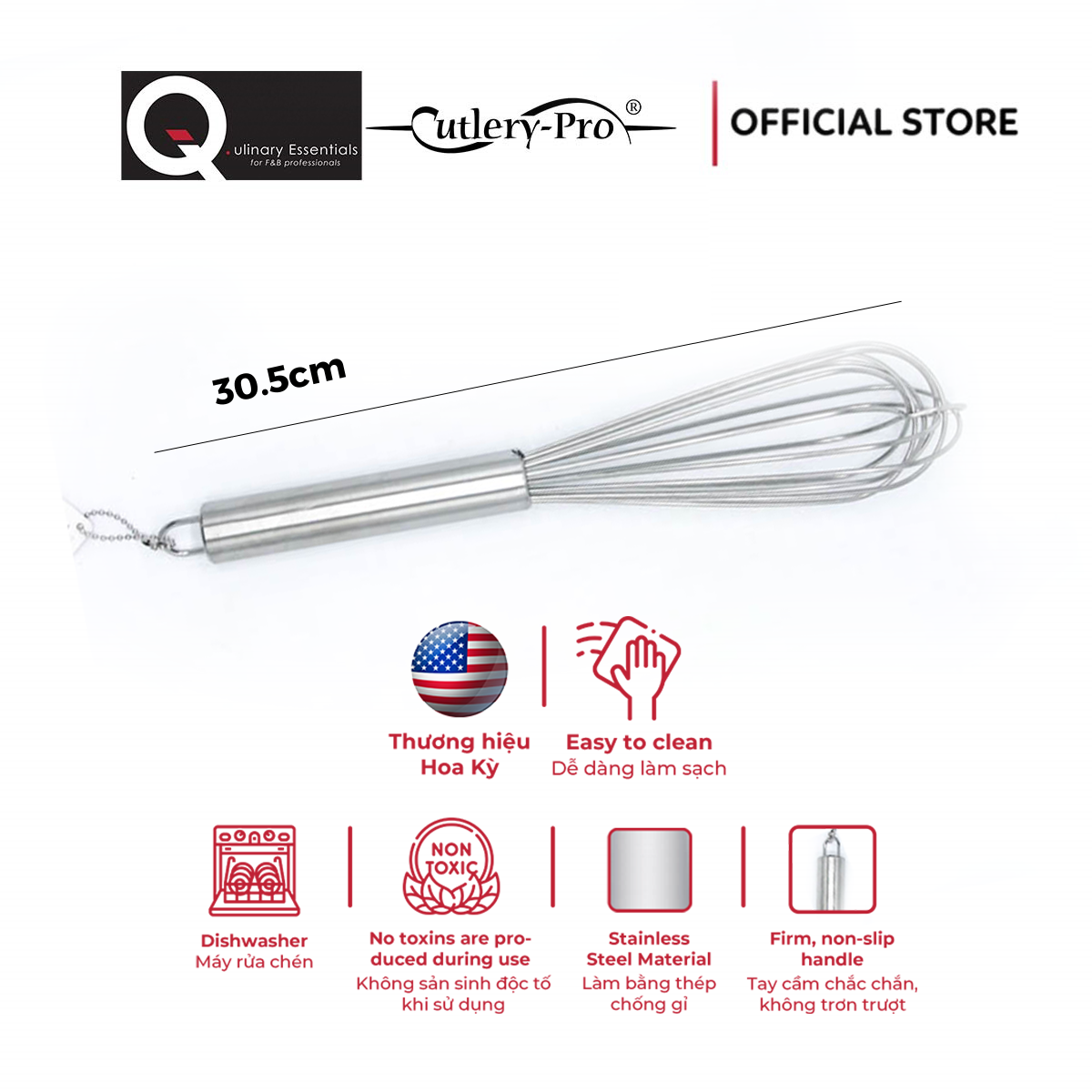 Cây Đánh Trứng Cutlery-Pro 305Mm
