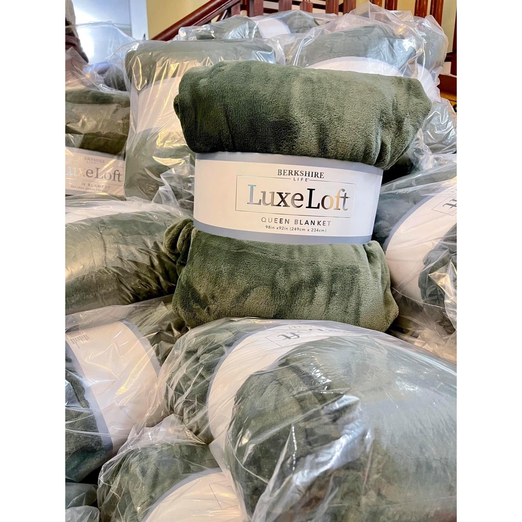 [ Bill Mỹ] Chăn Mền lông cừu LuxeLoft chính hãng size lớn