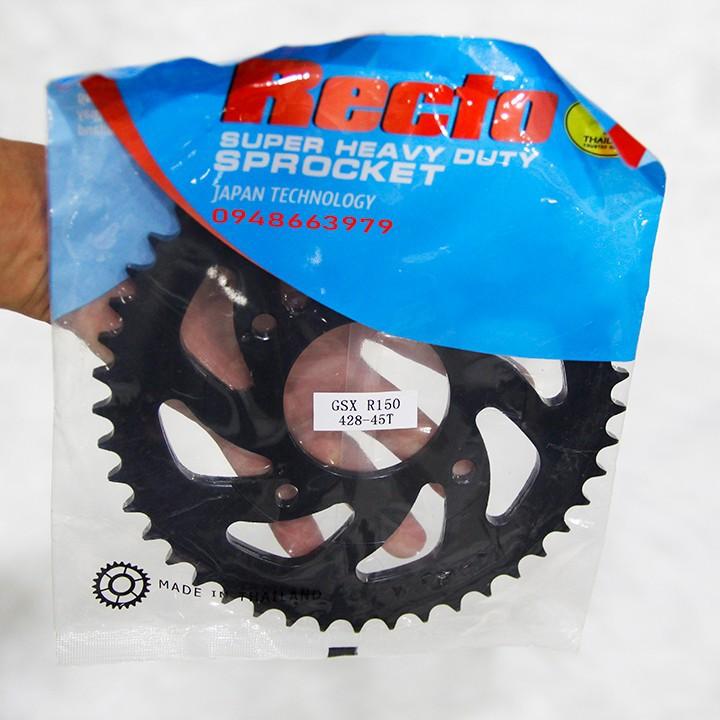 Nhông sên dĩa RECTO gắn GSX R150.