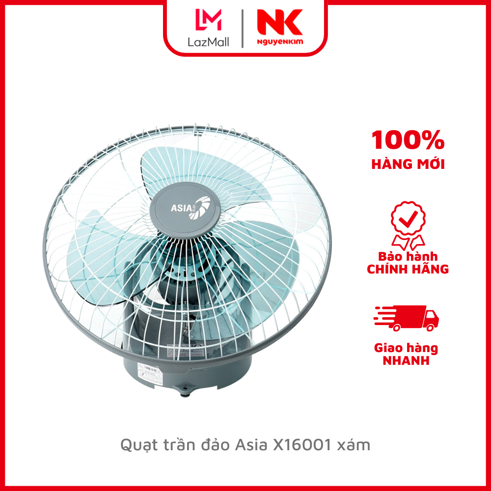 Quạt trần đảo Asia X16001 xám
