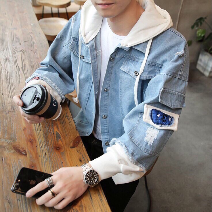 [HCM]ÁO KHOÁC JEAN NAM CAO CẤP MŨ NỈ TAY NỈ HÀN QUỐC GIẢM GIÁ CHỈ TỪ 129K VOLFASHION