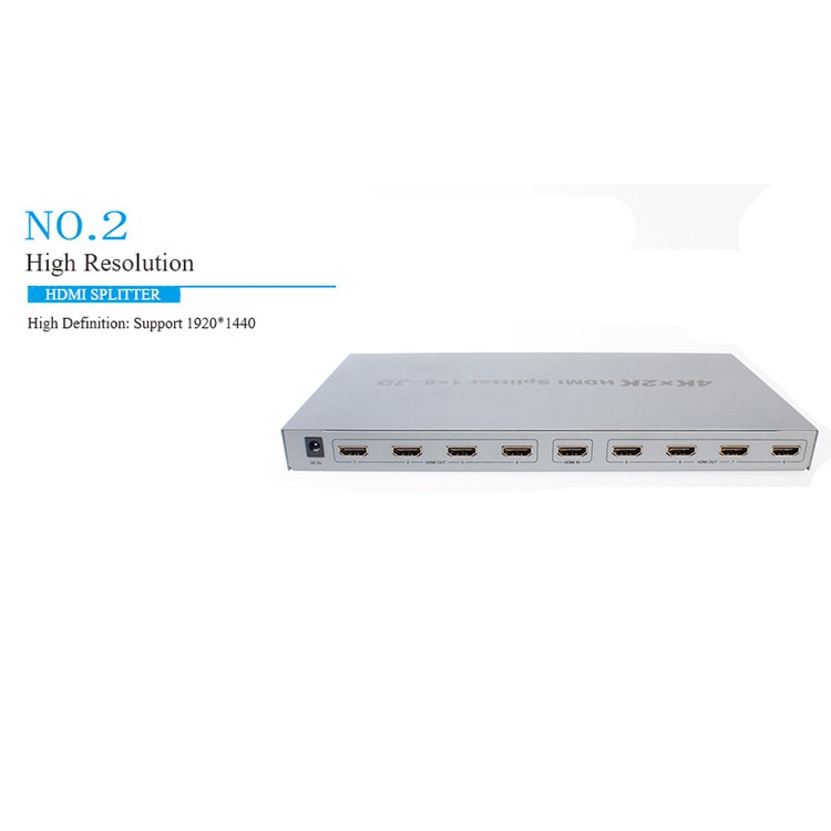 Bộ Chia HDMI 1 ra 8 2Kx4K DTECH DT7148