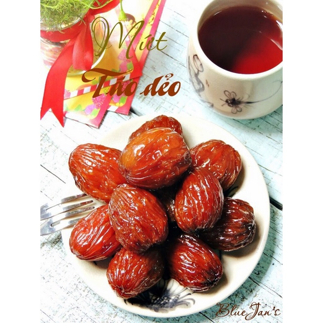 Mứt Táo Dẻo Rút Hạt Siêu Ngon - 100G